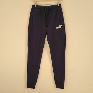 Puma Navy Joggers with Logo XL (18-20) Boys